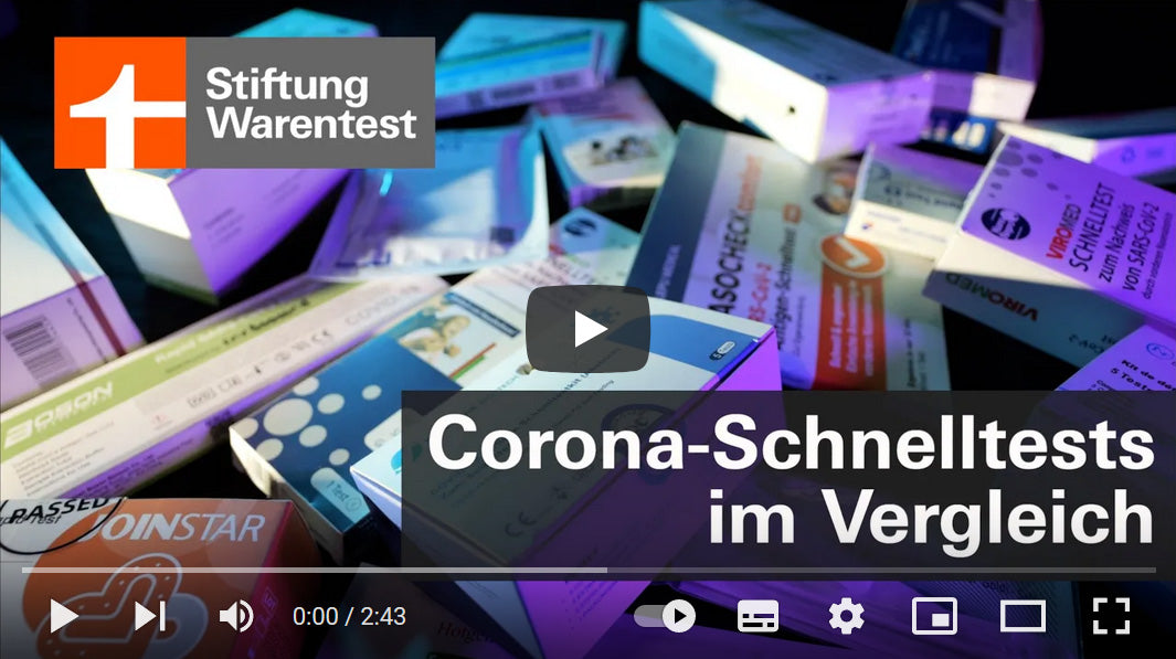 Video laden: Stiftung Warentest - Corona Schnelltests im Vergleich